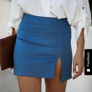 VICI Maddy Denim Mini Skirt, size small